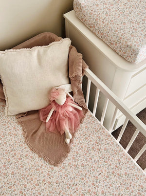 Mini & Me Fitted Cot Sheet - Lola