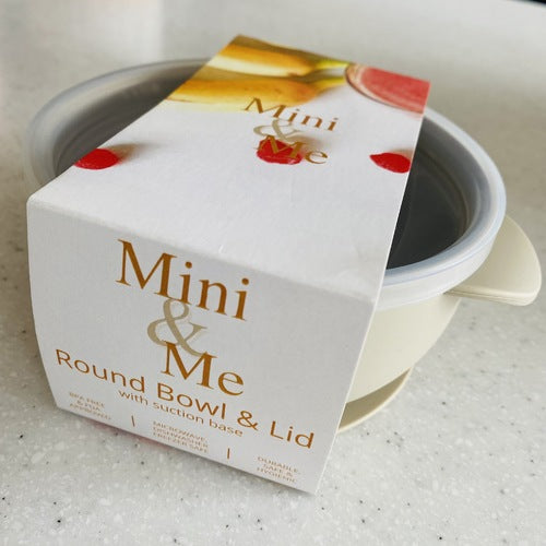 Mini & Me Bowl with lid  - Almond