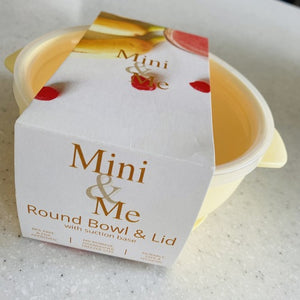 Mini & Me Bowl with lid  - Custard