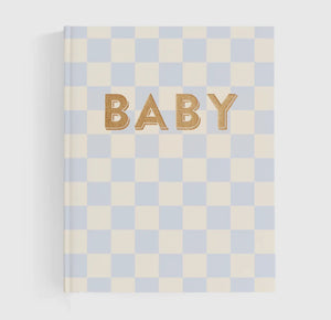 Fox and Fallow Baby Book - Blue Check