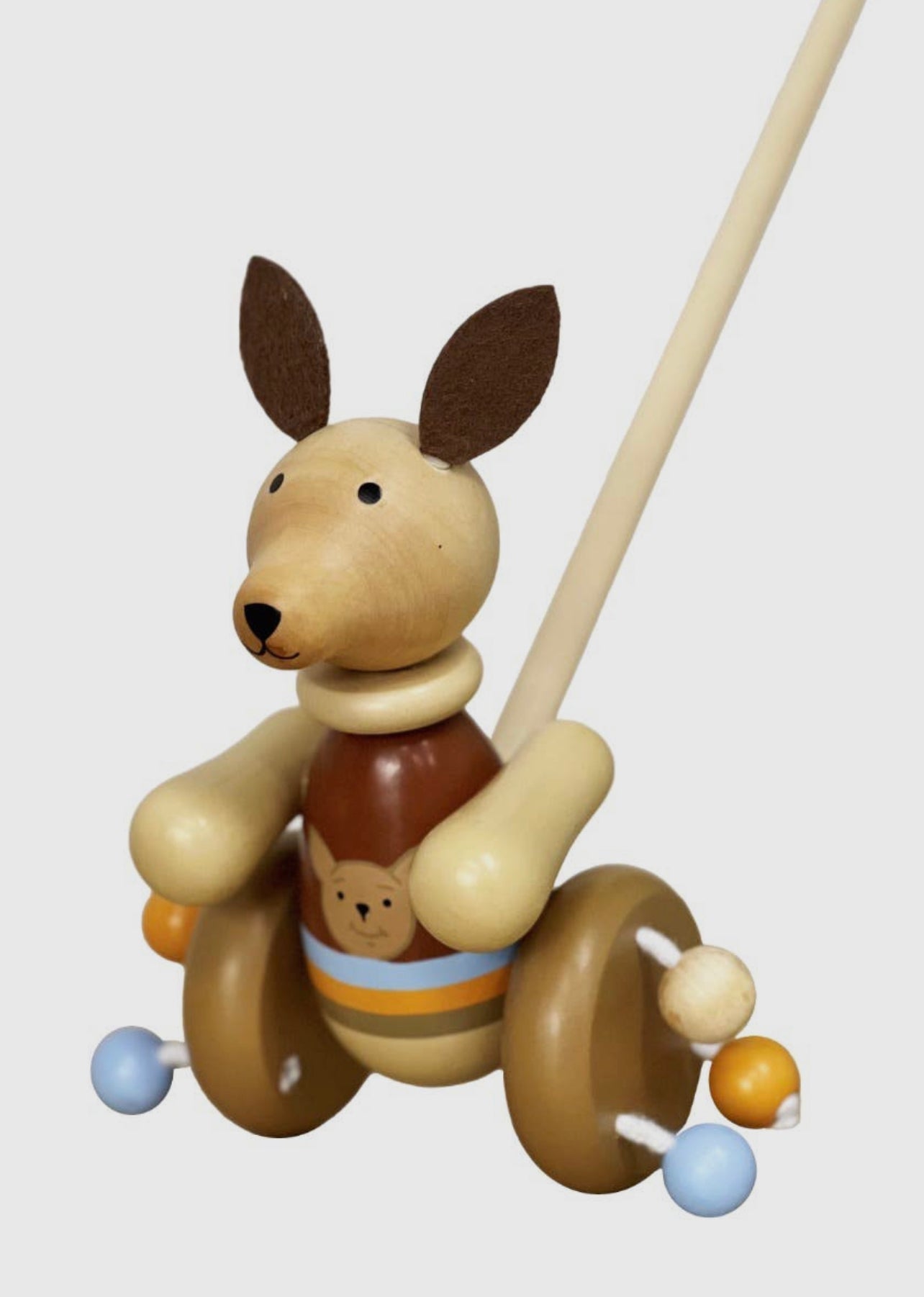 Kangaroo push toy