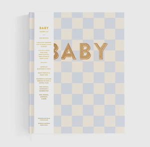 Fox and Fallow Baby Book - Blue Check