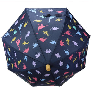 Korango Colour Change Umbrella -Navy Dinosaur