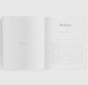 Fox and Fallow Baby Book - Blue Check