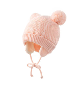 Fleece Lined Baby Beanie - Pink