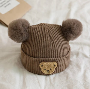 Baby Beanie - Brown Bear