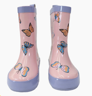 Korango Gumboots-  Butterfly Pink