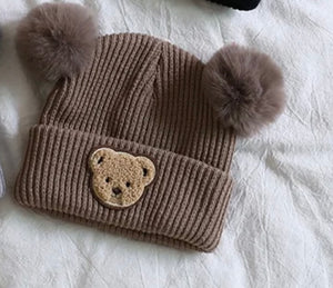 Baby Beanie - Brown Bear