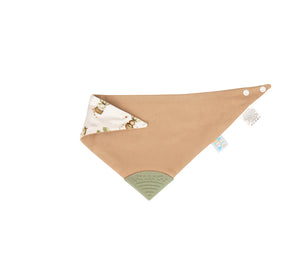 All4Ella Bandana Bib with Teether - Monkey