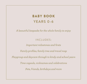 Fox & Fallow Baby Book - Grey