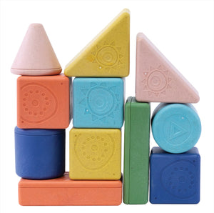 Rattle and stack blocks