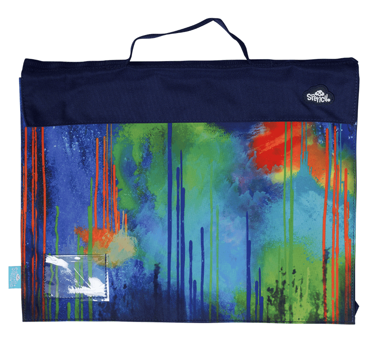 Spencil Library Bag - Colour drip