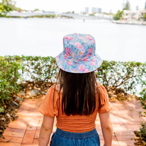 Little Renegade Company Reversible Bucket Hat - Camellia