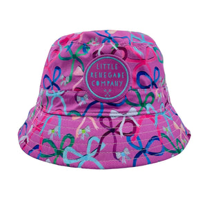 Little Renegade Company Reversible Bucket Hat -Lovely Bows