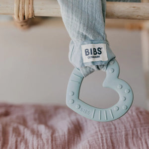 BIBS Baby Bitie Heart - Baby Blue