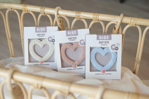 BIBS Baby Bitie Heart - Ivory