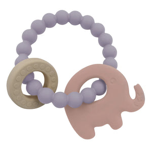 Elephant teether ring - Lilac