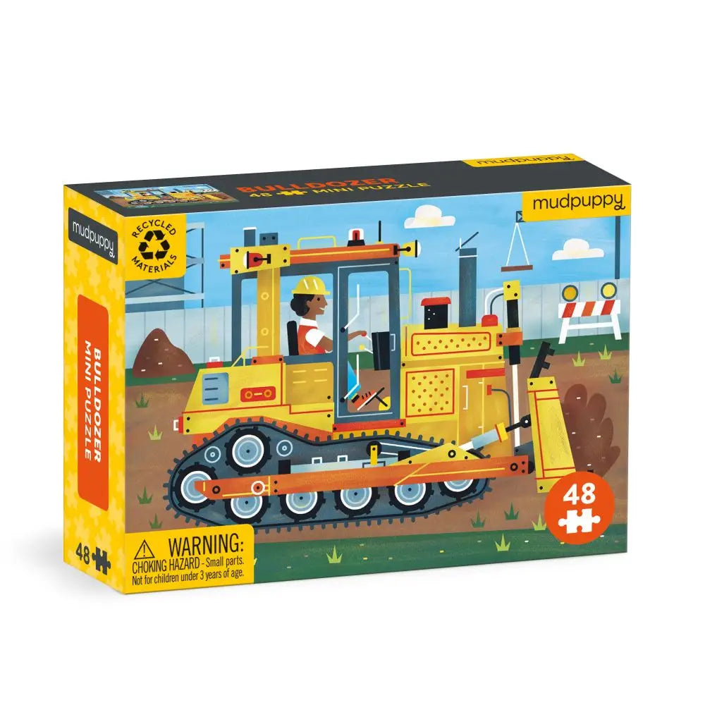 Mudpuppy Mini Puzzle- Bulldozer