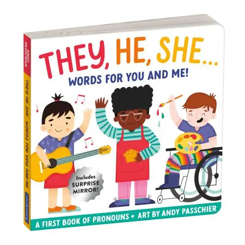 Mudpuppy Board Book- They, He, She…