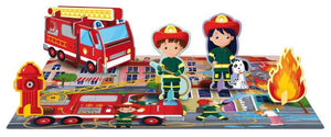 3D Puzzle and Book Set - Firefighters 40 pcs