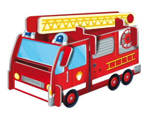 3D Puzzle and Book Set - Firefighters 40 pcs