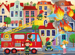 3D Puzzle and Book Set - Firefighters 40 pcs