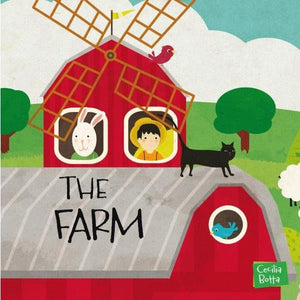 Book and Giant Puzzle 30 pcs - The Farm