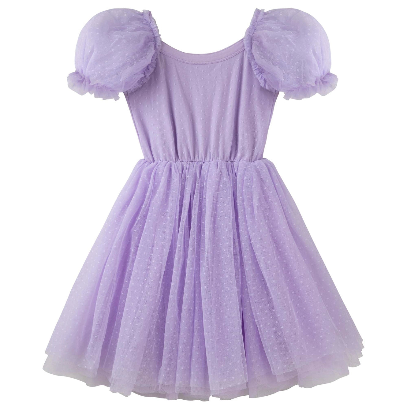 Designer Kidz Puff Sleeve Dress Lilac - Eloise