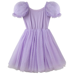 Designer Kidz Puff Sleeve Dress Lilac - Eloise