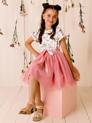 Designer Kidz Tutu Dress S/S - Summer Meadow