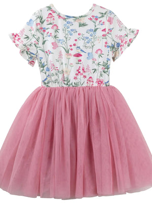 Designer Kidz Tutu Dress S/S - Summer Meadow