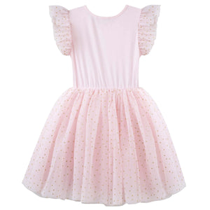 Designer Kidz Sequin Tutu Dress S/S - Unicorn Pink