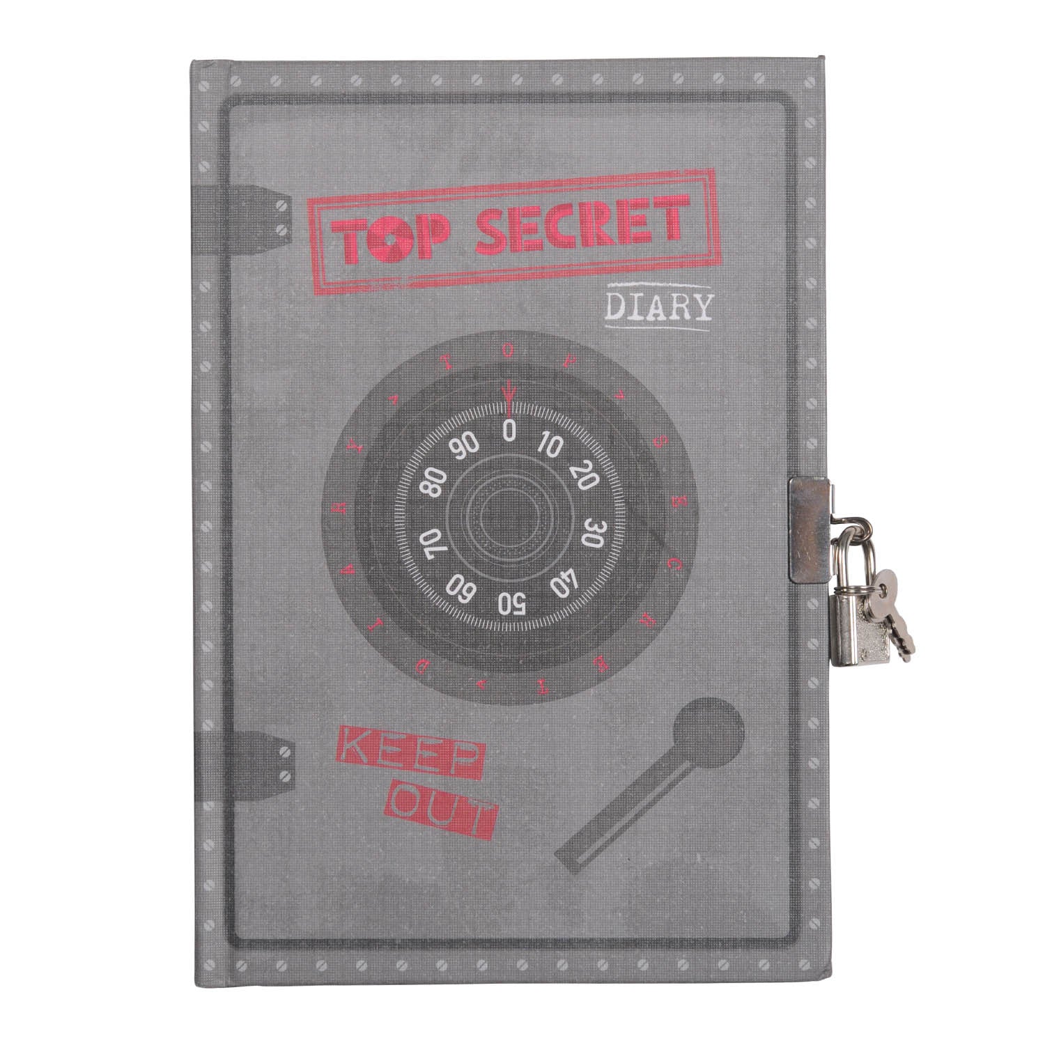 Tiger Tribe Lockable Diary - Top Secret