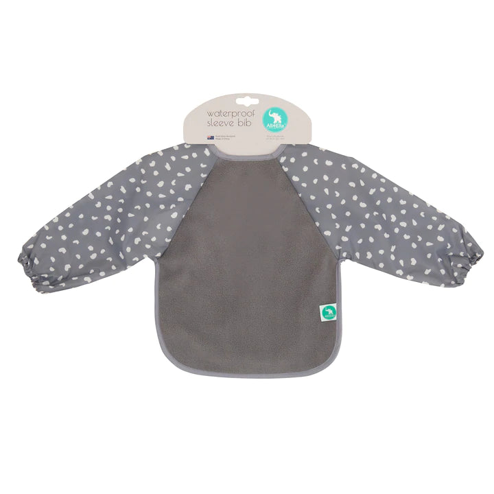 All4Ella Long Sleeve Bib - Grey