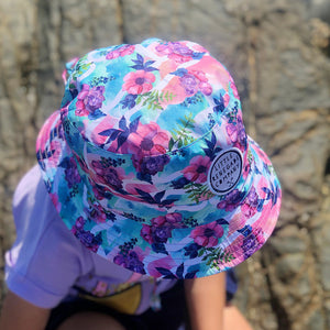 Little Renegade Company Reversible Bucket Hat - Pastel Posies