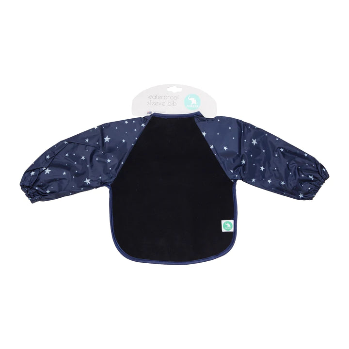 All4Ella Long Sleeve Bib - Star Blue