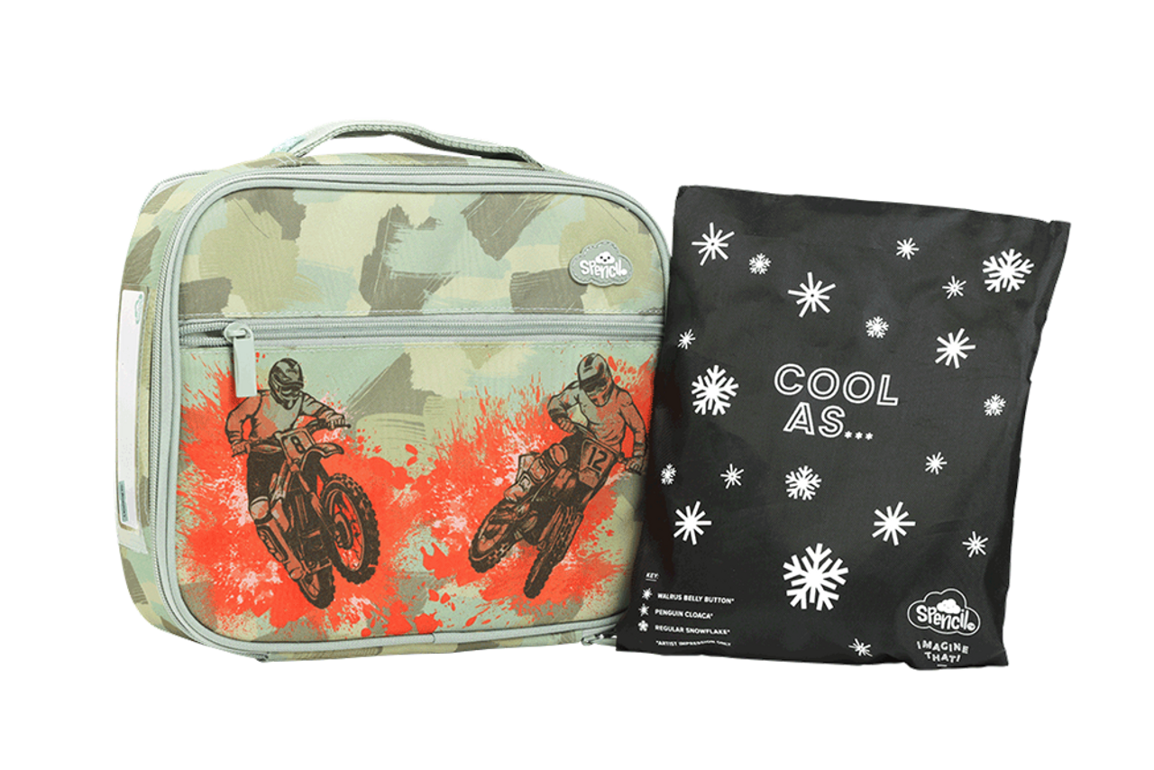 Spencil Big Cooler Bag + Chill Pack - Camo Biker
