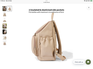 OiOi Backpack Nappy Bag - Oat