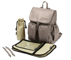 OiOi Backpack Nappy Bag - Taupe