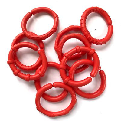 Re-Play Teether Links Mix and Match -Red Single Link