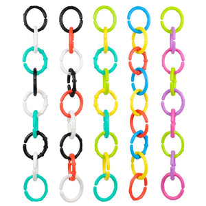 Re-Play Teether Links Mix and Match -Aqua Single Link