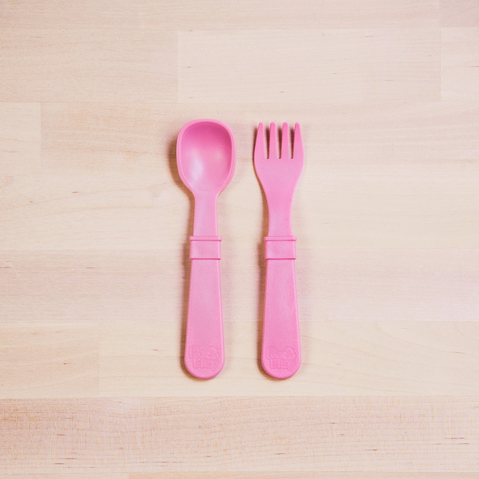Re-Play Fork & Spoon Set - Baby Pink