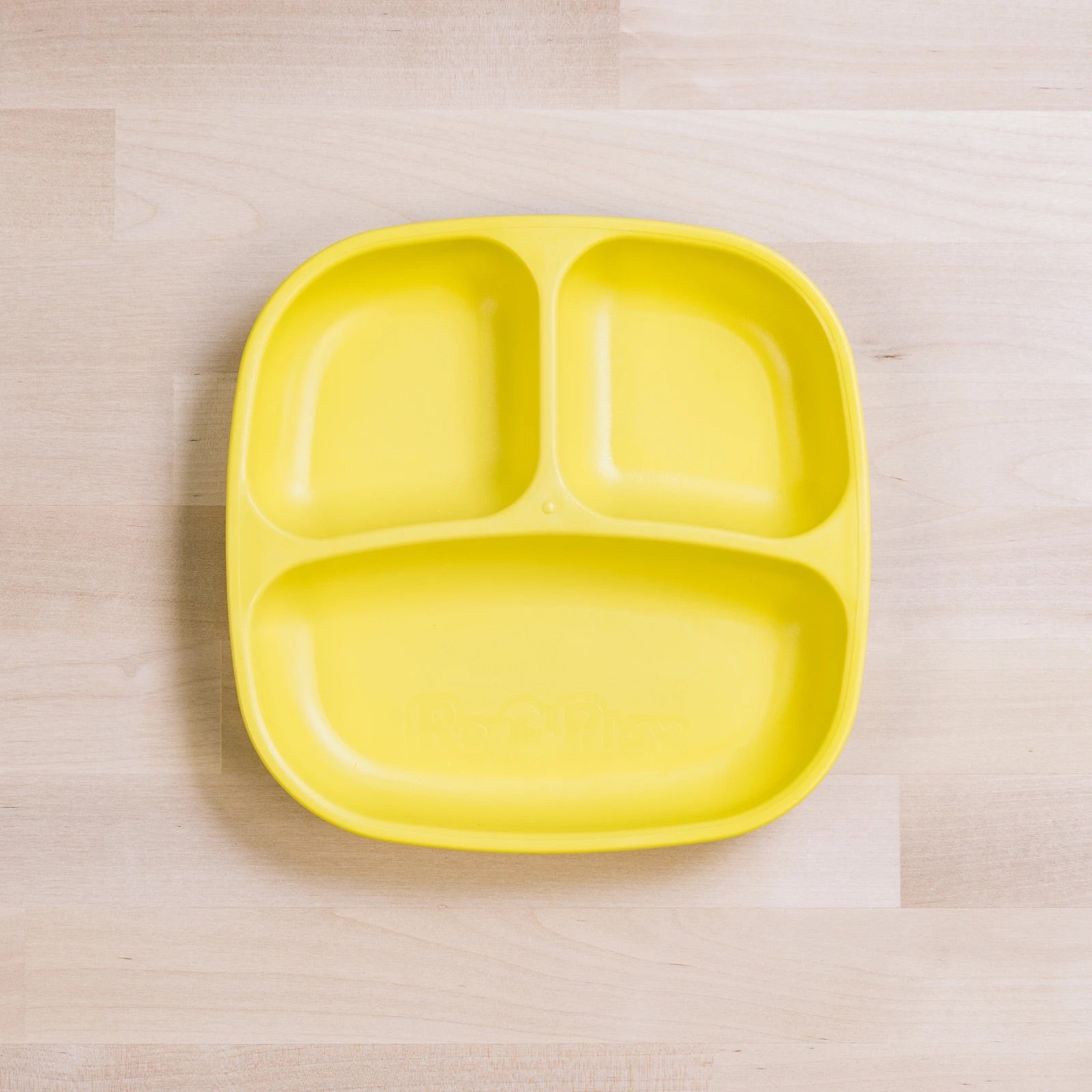 Re-Play Divided Plate Yellow