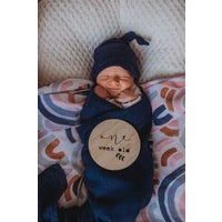 Snuggle Hunny Organic Muslin Wrap - Navy