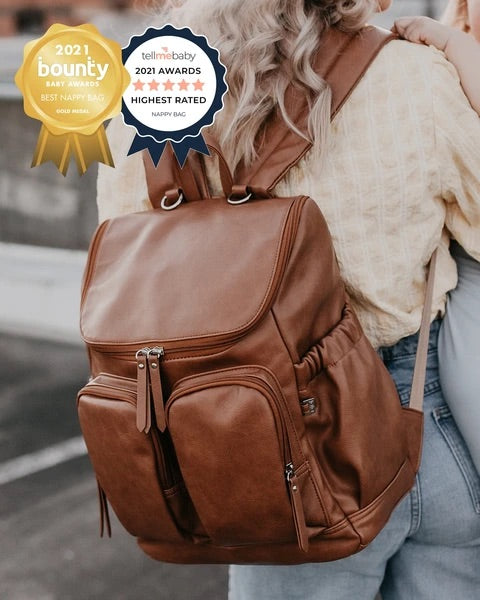 OiOi Backpack Nappy Bag - Tan