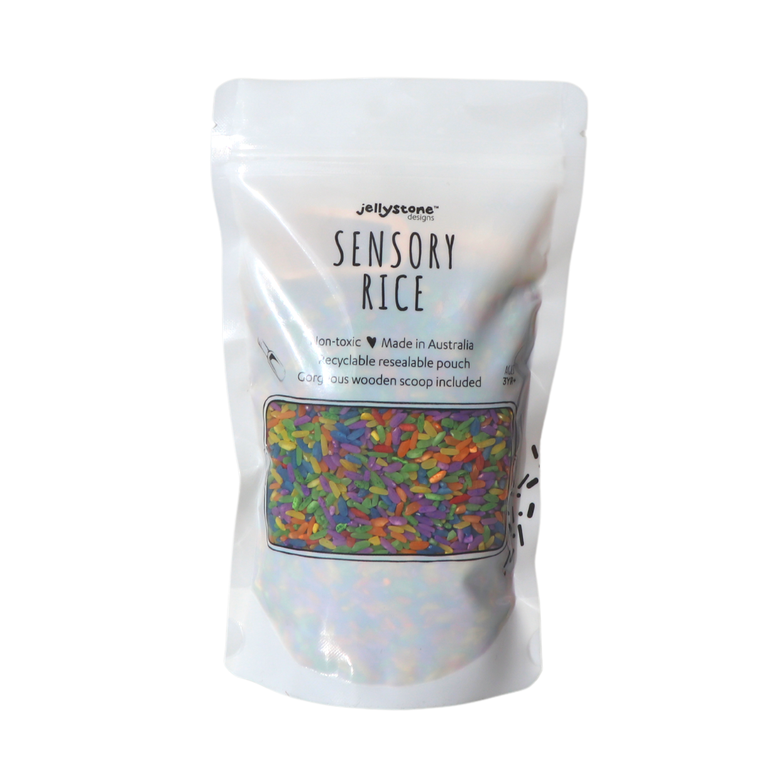 Jellystone Designs Sensory Rice - Bright Rainbow