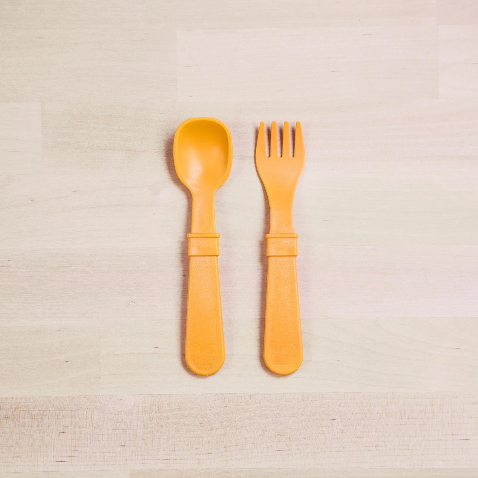 Re-Play Fork & Spoon Set - Sunny Yellow