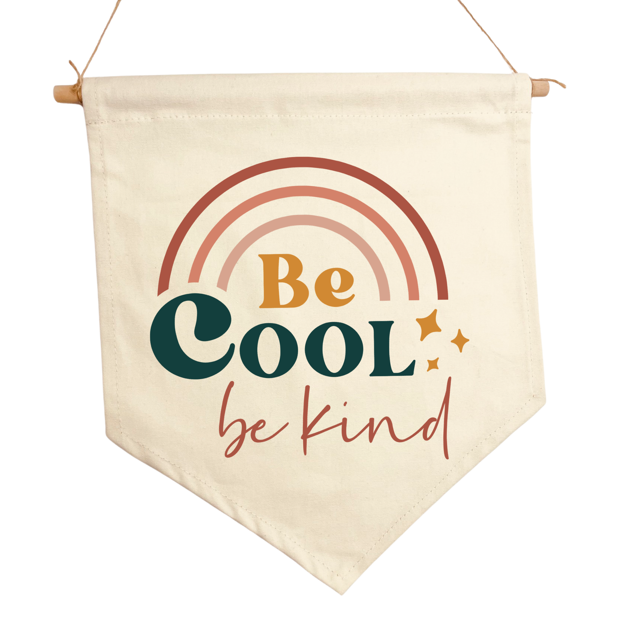 Timber Tinkers Wall Flag - Be Cool Be Kind